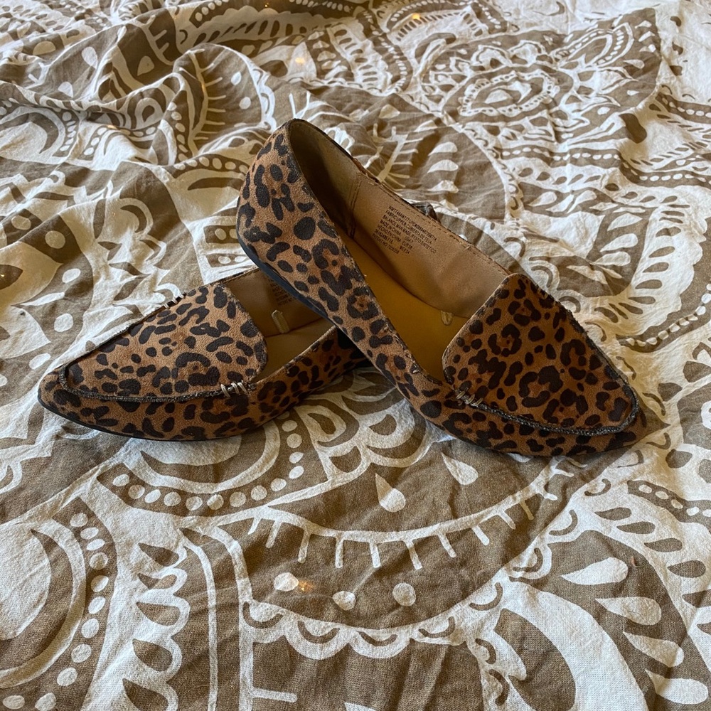 Cheetah Print Suede Flats